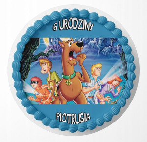 Opłatek Na Tort 19cm - Scooby Doo Wybór + Gratis