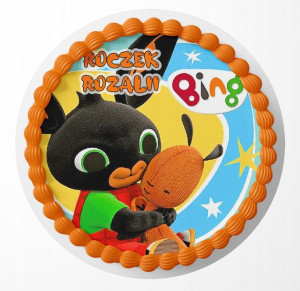 Opłatek Na Tort 20cm - Królik Bing Wybór + Gratis