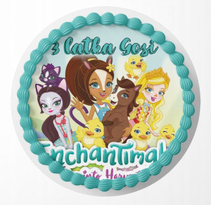 Opłatek Na Tort 20cm - Enchantimals Wybór + Gratis