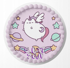 Opłatek Na Tort 20cm - Pusheen Kot Wybór + Gratis