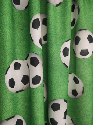 Zasłona w piłki Futbol do POKOJU wys. 300 cm