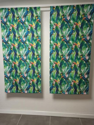 Panel Zasłony Ekran w papugi liście 160 cm
