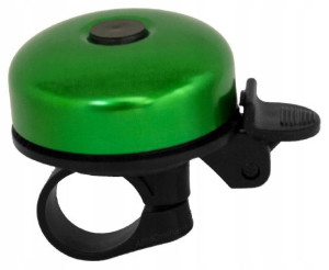 Dzwonek Rowerowy Metalowy Brzdęk Zielony Green