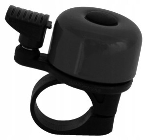 Dzwonek Rowerowy Metalowy Small Mały Czarny Black
