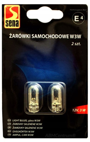 Żarówki W3w 12v 3w 2 Szt Deska Rozdzielcza T10