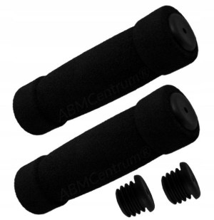2x Chwyty Rowerowe Gripy Rączki Pianka 130 Mm Czar