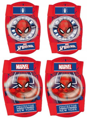 4x Ochraniacz Na Kolana Łokcie Osłona Spider-man