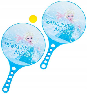 2x Paletka Gra W Odbijanie Piłki Tenis Frozen Elsa