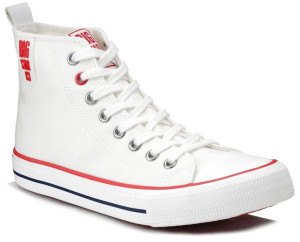 Trampki damskie BIG STAR JJ274127 białe wysokie