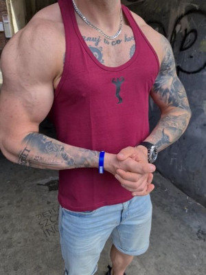 Tank top bordo Kulturysta Furia rozm.XXL
