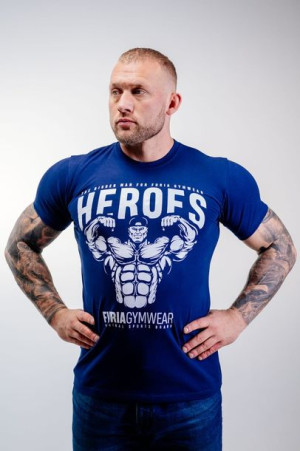 Koszulka męska Heroes granatowa Furia rozm.XXL