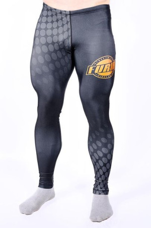 Legginsy Furia czarne męskie rozm.L