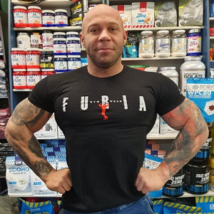 GYM Męska Czarna Furia rozm.S