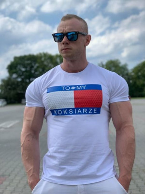 Koszulka biała TO MY KOKSIARZE męska Furia rozm.3XL
