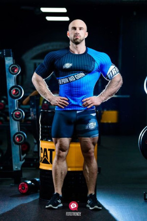 Koszulka rashguard niebieski męska Furia rozm.S