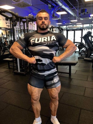 Koszulka rashguard FURIA moro męska rozm.3XL