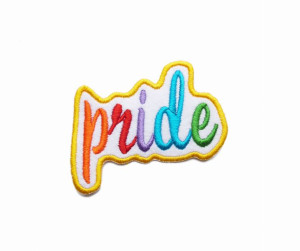 Haftowana Naszywka na odzież Napis Pride