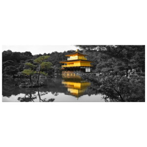 Dom i Bonzai - Mith Huang   - obraz drukowany  100x40cm