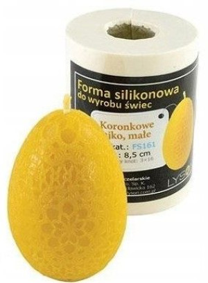 FORMA silikonowa KORONKOWE JAJKO wosk formy świeca