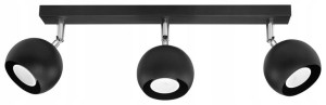 Oculare 3 Czarna Lampa Sufitowa Spot Listwa Szyna