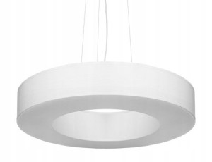 Saturno Slim 50 Biała Lampa Wisząca Zwis Nad Stół