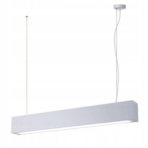 Ibros Biała Średnia Lampa Wisząca Żyrandol Led