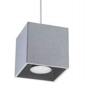 Lampa Wisząca Quad 1 Szary