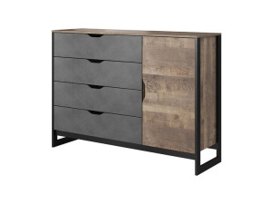 Loftowa Komoda 138cm Matera / Dąb Grande ARDIX