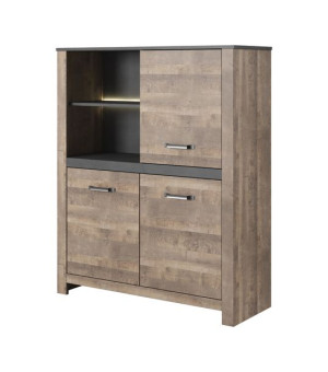 Witryna Niska 110cm Dąb Sand Grange / Matera SAXO