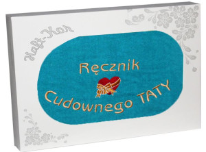 Ręcznik Z Haftem Dla Dzień Ojca 70x140 Na Prezent