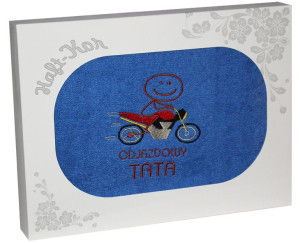Ręcznik Z Haftem Dla Dzień Ojca 70x140 Na Prezent