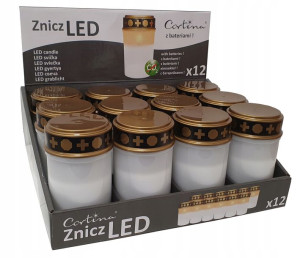 12 X Wkład Elektryczny Znicz Na Baterie Zestaw