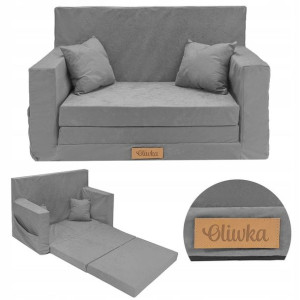 Kanapa rozkładana Mini SOFA dla dzieci IMIĘ GRAWER