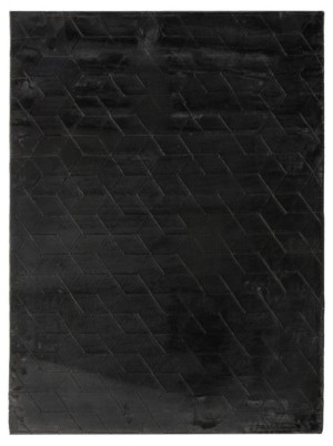 Dywan PRESTIGE NEW puszysty ciemny szary 70x140cm