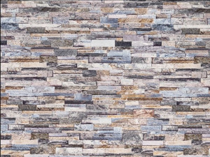 Tapeta kuchenna Ceramics STONE WALL szara 67,5x10