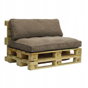 Komplet Poduch Na Paletę Ławkę 120x80x15 Sztruks