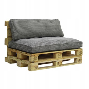 Komplet Poduch Na Paletę Ławkę 120x80x15 Sztruks