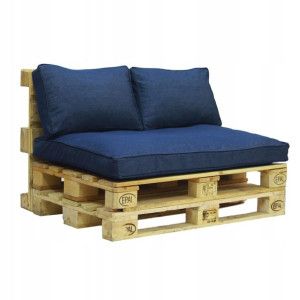 PALETY Jeansowe poduchy na meble z palet 120x80x15