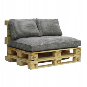 Komplet Poduch Na Paletę Ławkę 120x80x15 Sztruks