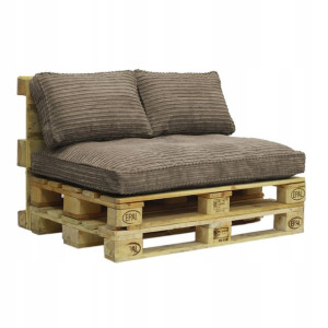 Komplet Poduch Na Paletę Ławkę 120x80x15 Sztruks