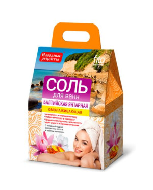 Sól do kąpieli bałtycka bursztynowa odmładzająca 500g Fitokosmetik