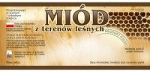 ETYKIETA na miód z terenów leśnych E95