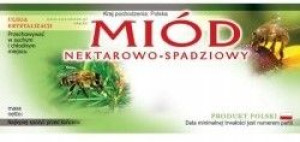 ETYKIETA na miód SPADZIOWY 100 szt spadź E18