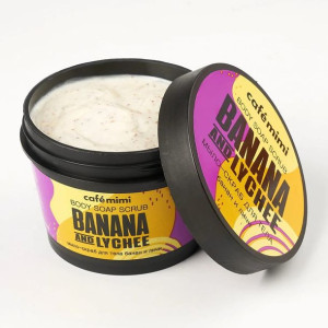 Scrub mydło do ciała banan i liczi 110ml Cafe Mimi