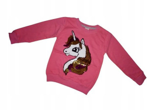 Bluza Unicorn Jednorożec Cekiny R.104 (3-4 Lata)