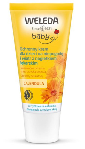 Krem balsam ochronny dla dzieci na niepogodę i wiatr z nagietkiem lekarskim