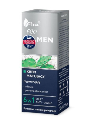 Krem matujący-regenerujący 6w1 eco men 50ml Ava Laboratorium