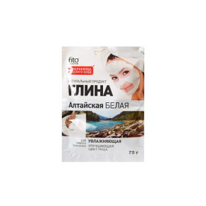 Glinka biała ałtajska nawilżająca i poprawiająca koloryt 75g Fitokosmetik