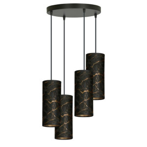 Lampa Wisząca Karli Regulowana Welurowy Abażur Led