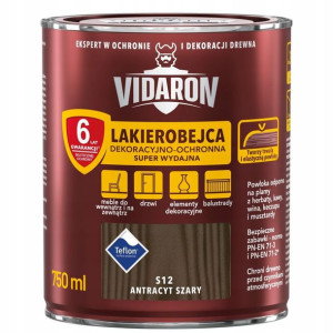 VIDARON Lakierobejca 0,75L ANTRACYT SZARY S12